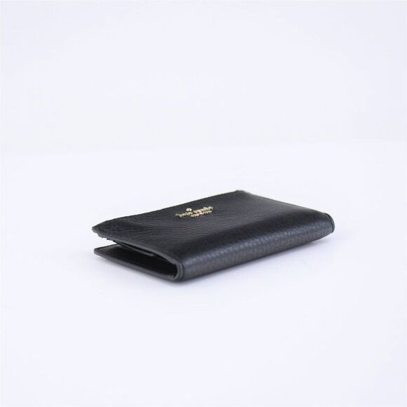 NWT Kate Spade Small Pebble Leather Small Slim Wallet Black - Picture 8 of 9